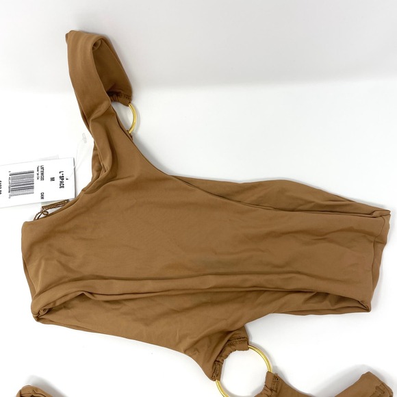 L*SPACE X Tessa Brooks Tessa One Piece Swimsuit In Camel Size Medium New - Picture 7 of 11